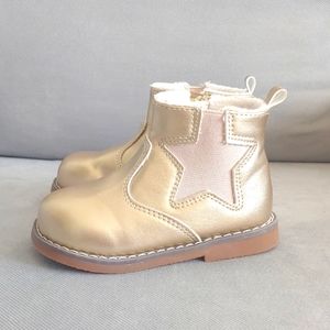 H&M Warm Lined Girls Gold Boots